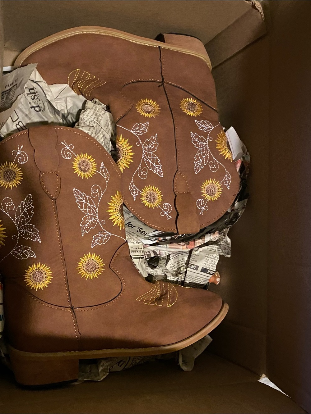 Western floral boots